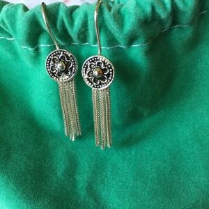 Sterling silver dangle earrings